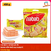 Bánh Xốp Wafer NABATI Vị Phô Mai (Túi 450g)